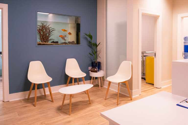 an empty waiting room at Vasectomy.ie at Suite 16 Beacon Mall in Sandyford